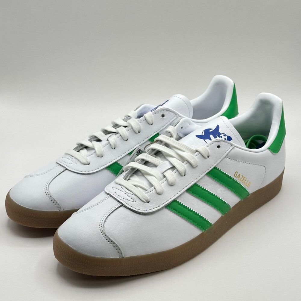 Men's Adidas Gazelle Seattle Sounders Low Casual Shoes White IG6434 NEW Sz 12 - Picture 2 of 14